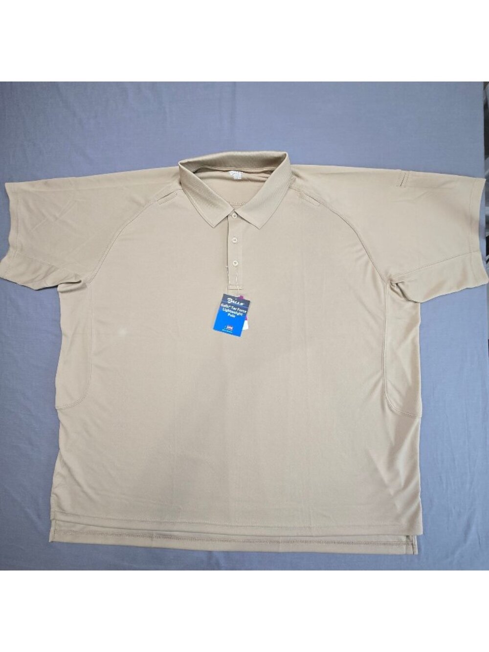NEW Galls Tac Force Lightweight Polo Shirt 5XL Tan Polyester Short Sleeve
